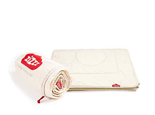 zizzz Schafwolldecke - Bettdecke aus Bio Baumwolle - 4...