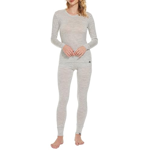 MERINNOVATION 100% Merino Unterwäsche Damen Set Leicht,...
