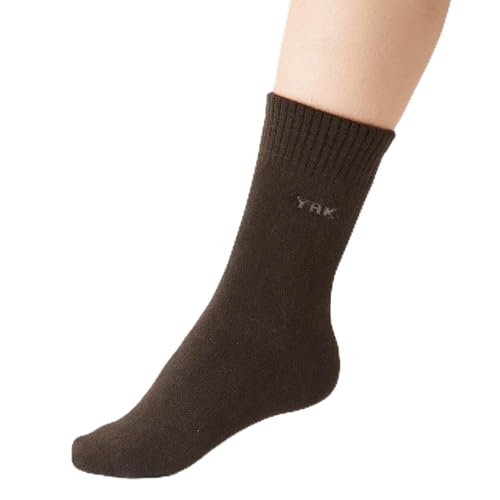 HomeOfSocks Wollsocken Herren Größe 43 Braun 100% Yak...