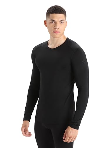 Icebreaker Herren Funktionsshirt 200 Oasis LS Crewe, Black,...