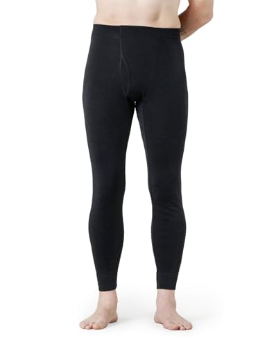 LAPASA Herren 100% Merinowolle Thermounterhosen, Premium...