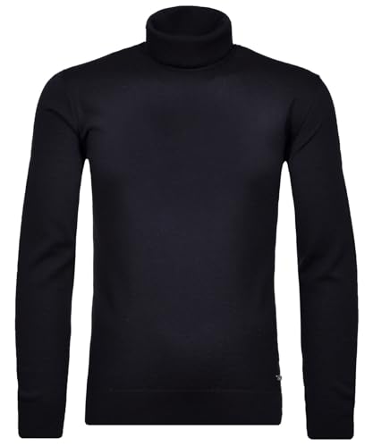 RAGMAN Herren Merino-Pullover Rollkragen Dunkelblau-711, XL