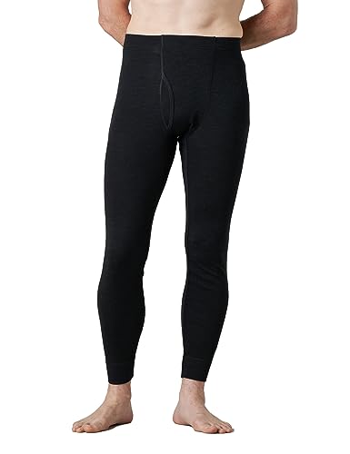 LAPASA Herren 100% Merinowolle Thermounterhosen, Premium...