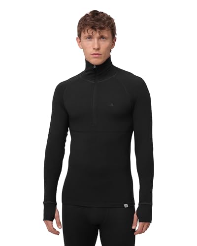 DANISH ENDURANCE Merino Shirt Herren, Reißverschluss &...