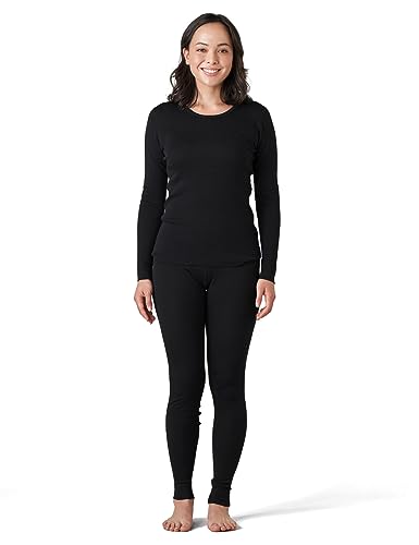 LAPASA Damen 100% Merinowolle Thermounterwäsche Sets,...