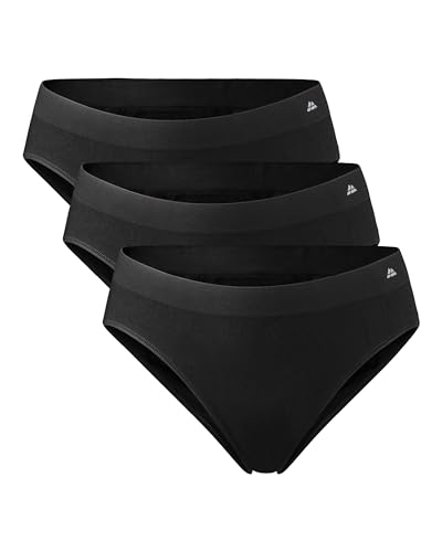 DANISH ENDURANCE Damen Panties aus Viskose 3 Pack (Schwarz,...