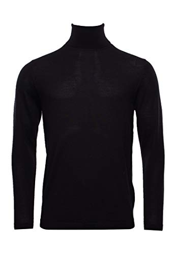 Superdry Herren Merino Rollkragenpullover Nachtwache Schwarz...