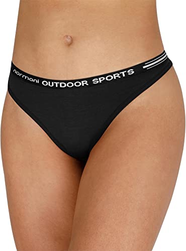 normani Damen Merino Tanga Slip String Merinounterwäsche -...