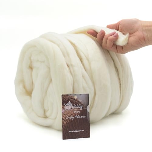 Hobby YARN – Softy Charme – 100% Schurwolle, XXL Merino...