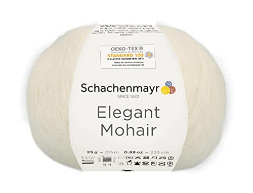 Schachenmayr Elegant Mohair, 25G natur Handstrickgarne