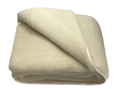 Merino Wolldecke Schurwolle 135x200 Schafwolldecke mit...