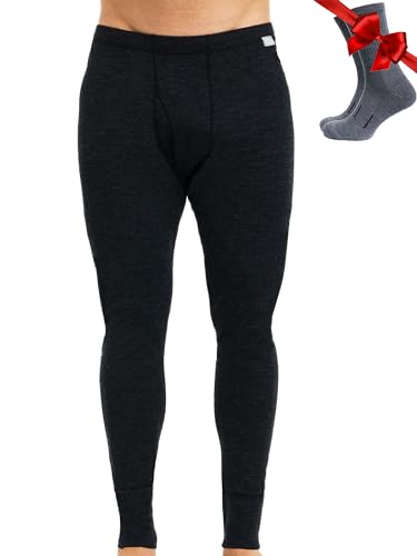 Merino Unterwäsche Herren - Lange Unterhosen Herren Merino...