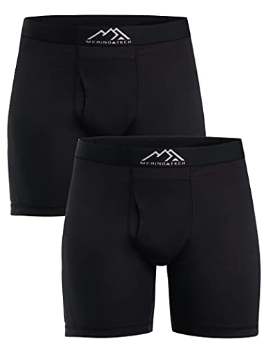 Merino.tech Unterwäsche Herren - 100% Merino Boxershorts...