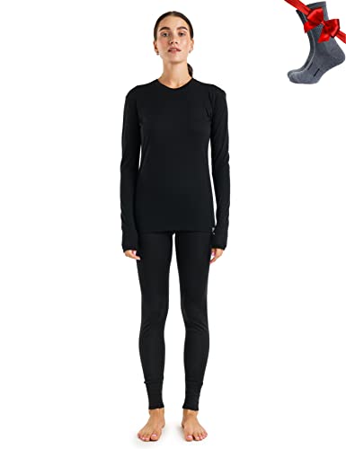 Merino.tech 100% Merino Unterwäsche Damen Set - Leicht...