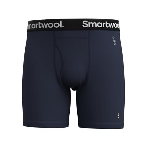 Smartwool Mens Merino Boxer Brief, Deep Navy, L EU
