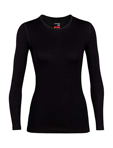 Icebreaker Damen Funktionsshirt 260 Tech LS Crewe, Black, M,...