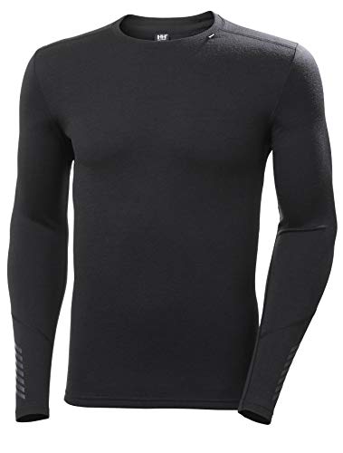 Helly Hansen Herren Lifa Merino Midweight Crew, Schwarz, L
