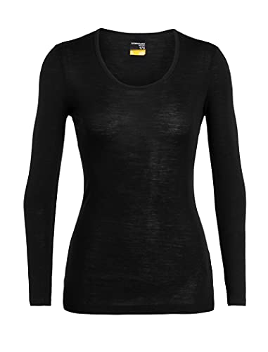 Icebreaker Damen 100% Merino Wolle Everyday Langarmshirt -...