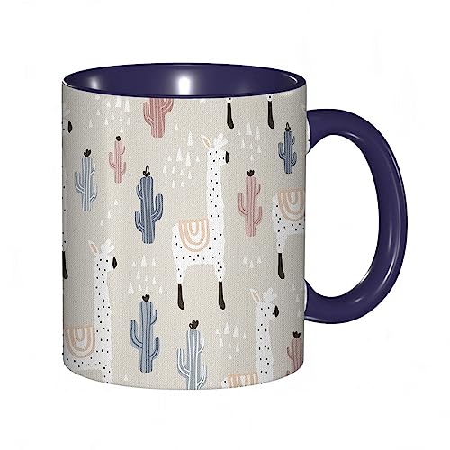 Tasse Keramik Muster südamerikanisches Tier Guanako-Kaktus...