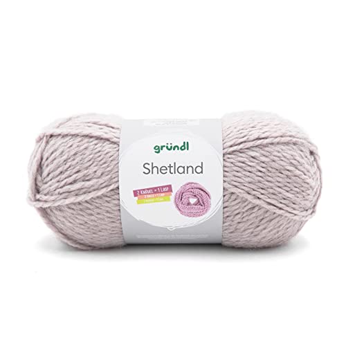 Gründl Shetland Wolle (weiches Strickgarn aus 80% Polyacryl...