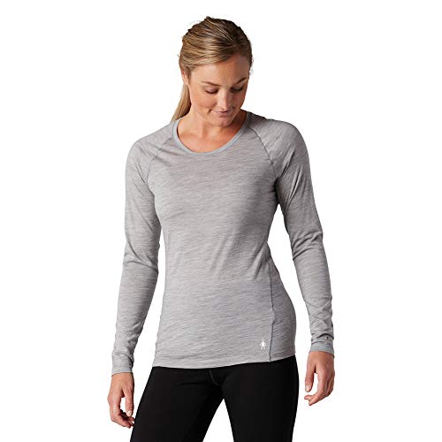 Smartwool Damen Merino 150 Baselayer Long Sleeve Light Grey...