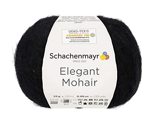 Schachenmayr Elegant Mohair, 25G schwarz Handstrickgarne