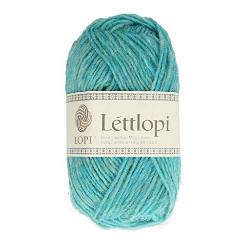 Lettlopi Wolle 1404 glacier blue (türkis), Islandwolle zum...