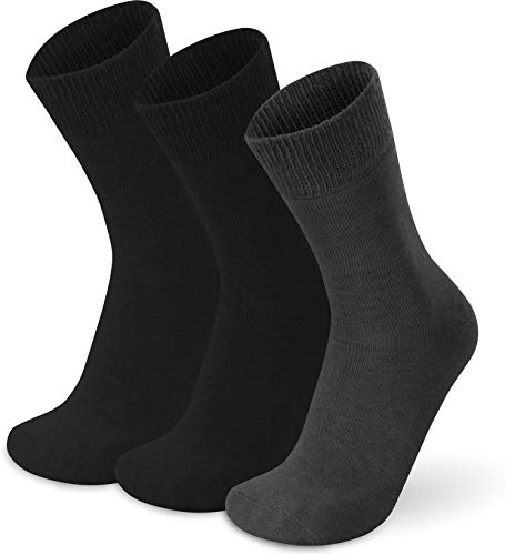 normani 3 Paar Alpaka-Vollplüsch Wintersocken mit extra...