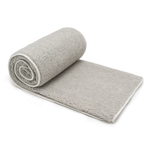 Merino Wolldecke Schurwolle 140x200 cm - Kuscheldecke aus...