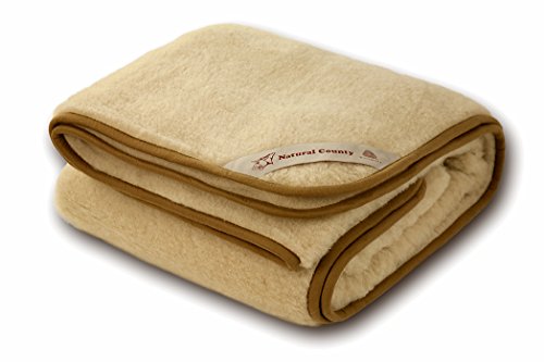 Zaloop Wolldecke Lama Alpaka - Wohndecke, Tagesdecke &...