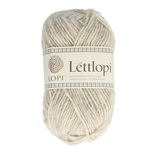 Lettlopi Wolle 0054 hellgrau, Islandwolle zum Stricken von...