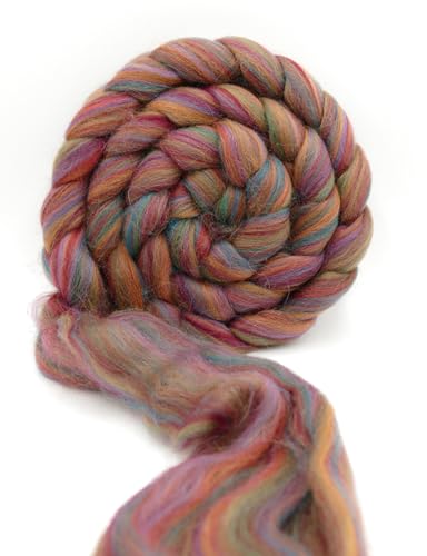 Kammzug Wolle Shades of Shetland 100g Spinnfasern,...
