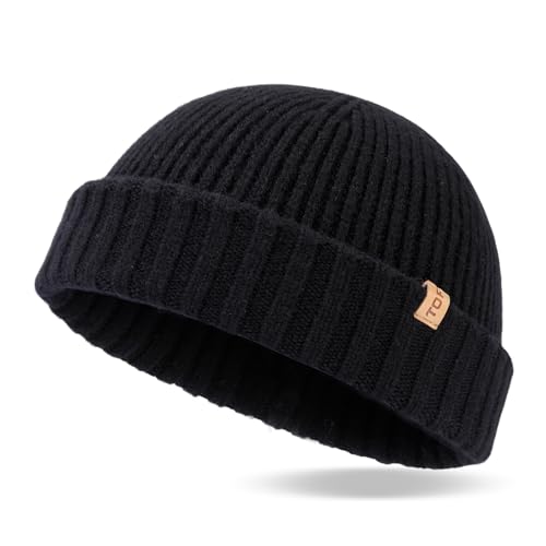 TOP-EX XL/XXL 100% Merino Wolle Fischer Beanie Herren...
