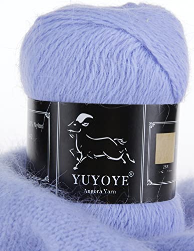 YUYOYE Angorawolle Garn zum Stricken und häkeln,...