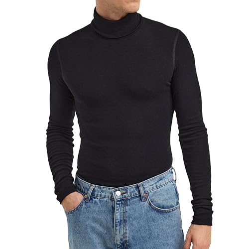 Dilling Herren Rollkragen Shirt aus 100% Bio Merinowolle...