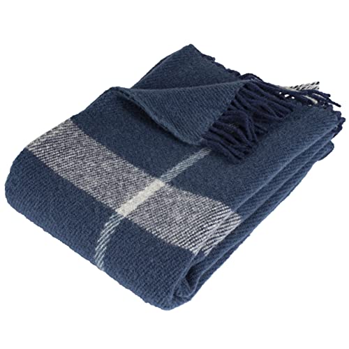 Arctic Wolldecke Toke - Hochwertiges Wollplaid im Scandi...