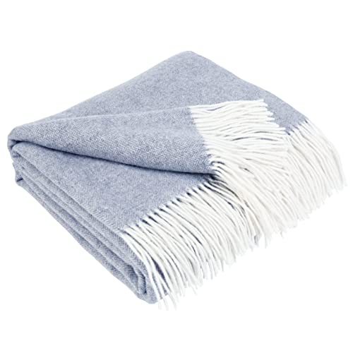 LYHome Kaschmir Decke mit Merino - Luxus Tagesdecke...
