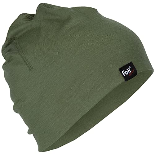 Fox Outdoor Beanie, Merino Lite, (Oliv)