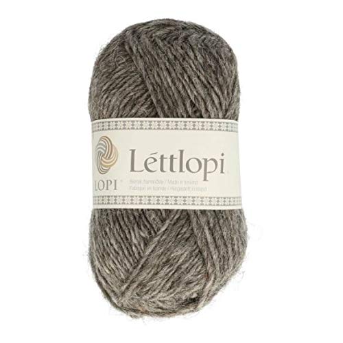 Lettlopi Wolle 0057 grau, Islandwolle zum Stricken von...