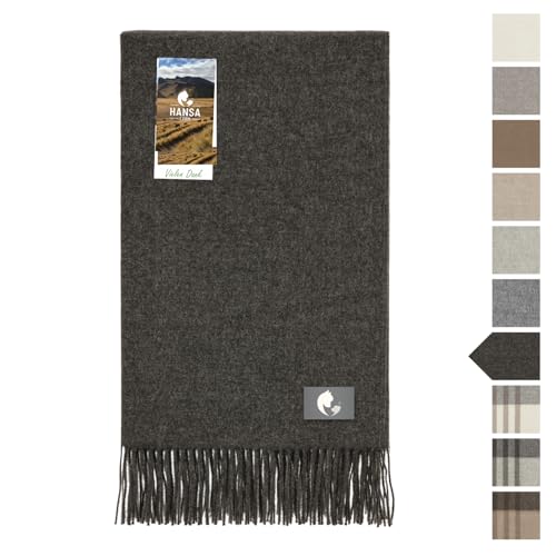 HANSA-FARM | Extra große Baby Alpaka Decke - 200 x 130 cm -...