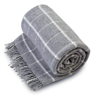 Merinowolle Wolldecke 100% Merino Schurwolle Decke 160x200...