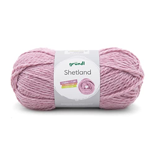 Gründl Shetland Wolle (weiches Strickgarn aus 80% Polyacryl...