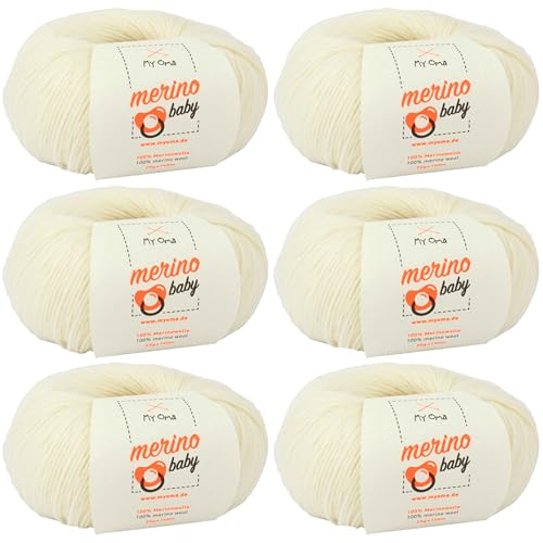 Baby Wolle - Merino Baby natur (Fb 6010) - 6 Knäuel...