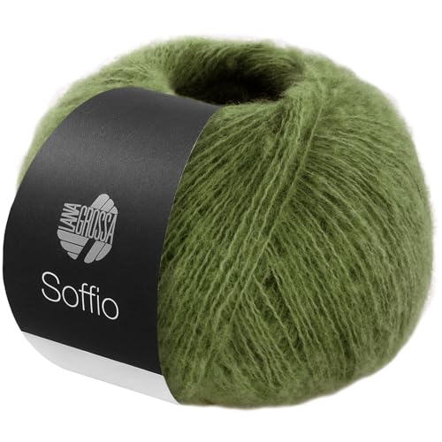 LANA GROSSA Soffio | Flauschiges Lace-Garn aus Merino- &...