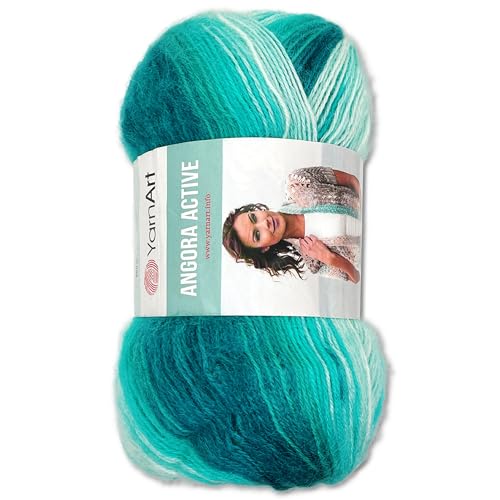 Frida's Wollhaus YarnArt 100 g Angora Active Stricken Garn...
