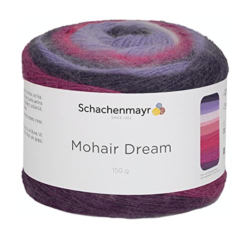 Schachenmayr Mohair Dream, 150G berry dream color...