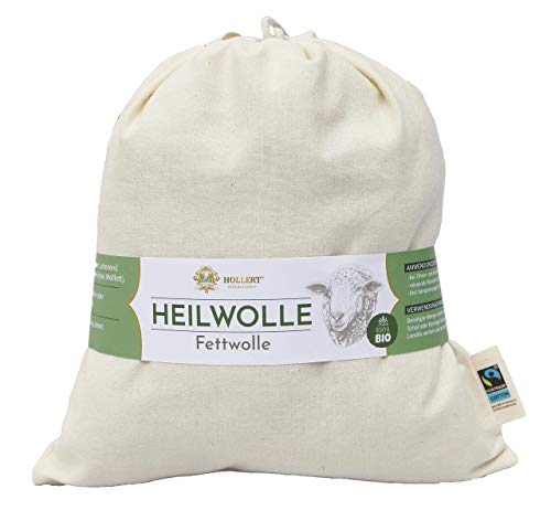 Bio Heilwolle Fettwolle 100g Schafwolle Rohwolle Wollfett...