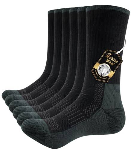 PULIOU Merino Socken Thermosocken Herren Damen Wandersocken...