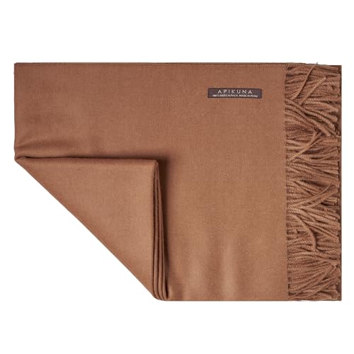 Apikuna® Alpaka Wolldecke aus 100% feinster Baby Alpaka...