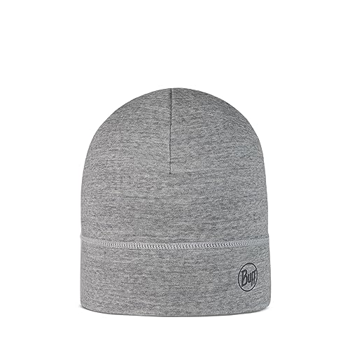 Buff Unisex Merino Lightweight Mütze, Solid Light Grey,...